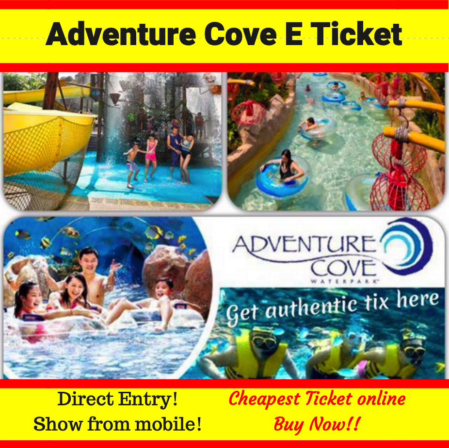 Singapore: Adventure Cove Waterpark Admission Ticket